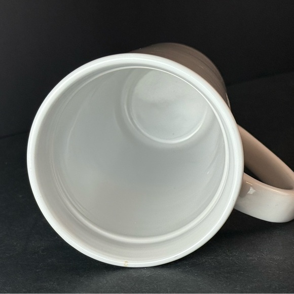 Starbucks 2013 Tall Coffee Mug with Lid White Ceramic Black Mermaid Logo 16 Oz - Picture 5 of 11